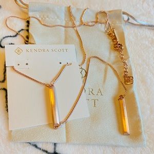Kendra Scott Shelton ROSE gold necklace